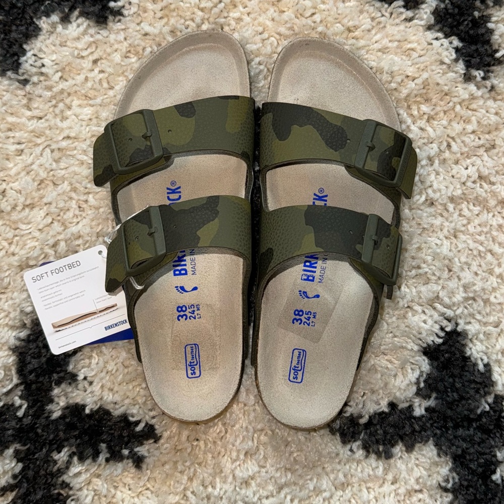 NWT Camo Birkenstock’s